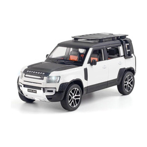 zunbella land rover defender 132 metal car with openable doorlight  sound car for kid