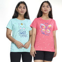 Zuniors-SSC Girls Graphic Print Pure Cotton Regular