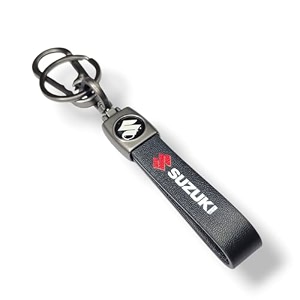 zuno leather keychain for bike car home and office keys  stylish key ring for men and women  key holder for bags wallets and travel accessories  ideal gift for him her