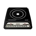 ZunVolt 2000W Unbreakable Glass Push Button Induction Cooktop Cooltouch Shockproof Electric Stove with Indian Menu Options (Black)