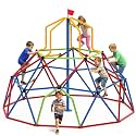 Zupapa 10FT Climbing Dome with Tower, Outdoor 10FT Geometric Dome Climber Tower for Kids 3-10 Supporting 1200 lbs, Easy Assembly Playground Jungle Gym Backyard Play Equipment