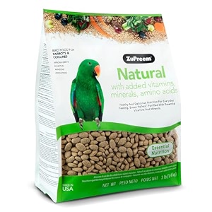 zupreem natural for medium to large birds 14 kilograms multicolor all life stages pellet