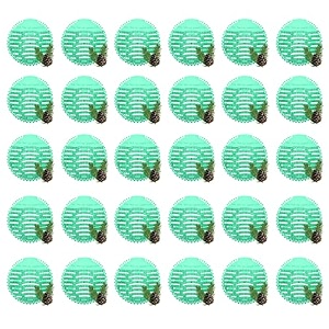 zureni urinal screen fresh scented anti-splash toilet mat bathroom deodorizer spatter reducing natural fragrance refresher mats with air freshener ideal for restrooms green 30 pcs