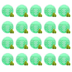 zureni urinal screen fresh scented anti-splash toilet mat bathroom deodorizer spatter reducing pine fragrance refresher mats with air freshener ideal for restrooms light green 20 pcs