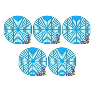 zureni urinal screen fresh scented anti-splash toilet mat bathroom deodorizer spatter with air freshener restroom blue lavender fragrance 30 pcs