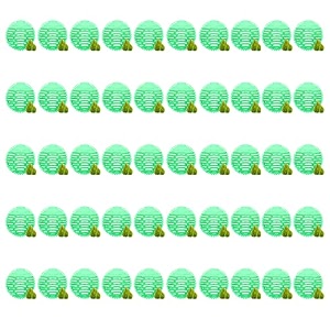 zureni urinal screen fresh scented anti-splash toilet mat bathroom deodorizer spatter reducing pine fragrance refresher mats with air freshener ideal for restrooms light green 50 pcs