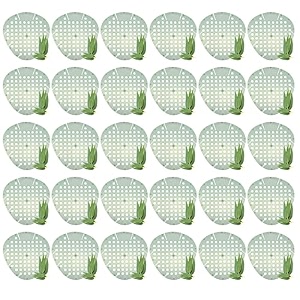 zureni urinal screen fresh scented anti-splash toilet mat bathroom deodorizer spatter with air freshener for restroom light green eucalyptus fragrance 30 pcs