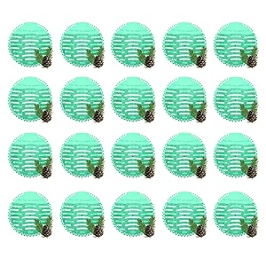 zureni urinal screen fresh scented anti-splash toilet mat bathroom deodorizer spatter reducing natural fragrance refresher mats with air freshener ideal for restrooms green 20 pcs