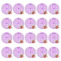 Zureni Urinal Screen Fresh Scented Anti-Splash Toilet Mat Bathroom Deodorizer Spatter with Air Freshener Restroom (Pink, Strawberry Fragrance, 10 pcs)