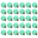 Zureni Urinal Screen Fresh Scented Anti-Splash Toilet Mat Bathroom Deodorizer Spatter Reducing Natural Fragrance Refresher Mats with Air Freshener Ideal for Restrooms (Green, 30 pcs)