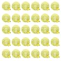Zureni Urinal Screen Fresh Scented Anti-Splash Toilet Mat Bathroom Deodorizer Spatter Reducing Lemon Fragrance Refresher Mats with Air Freshener Ideal for Restrooms (Yellow, 30 pcs)