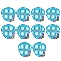 Zureni Urinal Screen Fresh Scented Anti-Splash Toilet Mat Bathroom Deodorizer Spatter with Air Freshener for Restroom (Blue, Lavender Fragrance, 5 pcs)