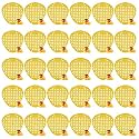 Zureni Urinal Screen Fresh Scented Anti-Splash Toilet Mat Bathroom Deodorizer Spatter with Air Freshener for Restroom (Yellow, Mango Fragrance, 30 pcs)