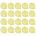 Zureni Urinal Screen Fresh Scented Anti-Splash Toilet Mat Bathroom Deodorizer Spatter with Air Freshener Restroom (Yellow, Lemon Fragrance, 5 pcs)