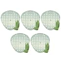 Zureni Urinal Screen Fresh Scented Anti-Splash Toilet Mat Bathroom Deodorizer Spatter with Air Freshener for Restroom (Ligth Yellow Lemon Fragrance, 50 pcs)