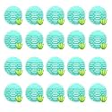 Zureni Urinal Screen Fresh Scented Anti-Splash Toilet Mat Bathroom Deodorizer Spatter Reducing Natural Fragrance Refresher Mats with Air Freshener Ideal for Restrooms (Dark Green, 20 pcs)
