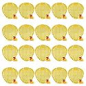Zureni Urinal Screen Fresh Scented Anti-Splash Toilet Mat Bathroom Deodorizer Spatter with Air Freshener for Restroom (Yellow, Mango Fragrance, 20 pcs)