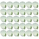 Zureni Urinal Screen Fresh Scented Anti-Splash Toilet Mat Bathroom Deodorizer Spatter with Air Freshener for Restroom (Light Green, Eucalyptus Fragrance, 30 pcs)