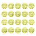 Zureni Urinal Screen Fresh Scented Anti-Splash Toilet Mat Bathroom Deodorizer Spatter Reducing Lemon Fragrance Refresher Mats with Air Freshener Ideal for Restrooms (Yellow, 20 pcs)