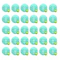 Zureni Urinal Screen Fresh Scented Anti-Splash Toilet Mat Bathroom Deodorizer Spatter Reducing Natural Breeze Fragrance Refresher Mats with Air Freshener Ideal for Restrooms (Dark Green, 30 pcs)