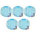 Zureni Urinal Screen Fresh Scented Anti-Splash Toilet Mat Bathroom Deodorizer Spatter with Air Freshener for Bathroom and Restroom Restroom (Blue, Lavender Fragrance, 5 pcs)