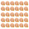 Zureni Urinal Screen Fresh Scented Anti-Splash Toilet Mat Bathroom Deodorizer Spatter Reducing Orange Fragrance Refresher Mats with Air Freshener Ideal for Restrooms (Orange, 30 pcs)