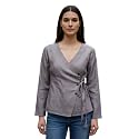 Zurity Women39s Cotton Tops Casual Wrap