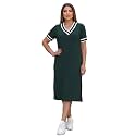 Zurity Women39s V-Neck Sporty T-Shirt Dress 