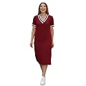 Zurity Women39s V-Neck Sporty T-Shirt Dress 