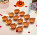 ZURU BUNCH 12 Pcs LED Tea Light water sensor diya Plastic (Pack of 12) Table Diya Set (Height: 1.5 inch)