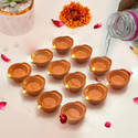 ZURU BUNCH Plastic (Pack of 12) Table Diya Set (Height: 1 inch)