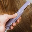 pocket hair straightener portable professional range With Plastic Storage Box for women, teen girls and hair stylists (PURPLE)