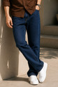 Zush Men Straight Fit Mid Rise Blue