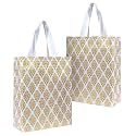 Zuvim Carry Bag for Return Gifts | Shopping Bag | Reusable Fabric Tote Bags, Gold Printed
