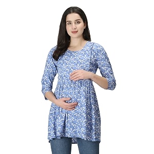ZUVINO Womens Maternity Feeding Top with Zip