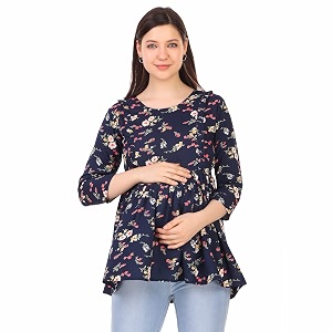 ZUVINO Womens Maternity Feeding Top with Zip