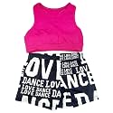 ZUYPSK Girls 2-Piece Athletic Leotard Tracksuit Sleeveless Tank Tops with Shorts Set Gymnastics Dance Sports Workout Outfts
