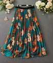 ZWERLON Floral Print Women A-line Multicolor Skirt