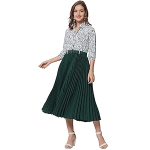 ZWERLON Girls A-line Midi Dress