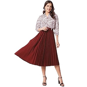ZWERLON Girls A-line Midi Dress