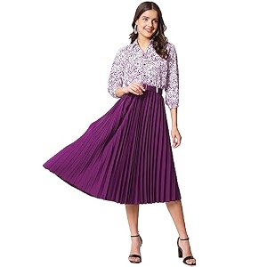 ZWERLON Girls A-line Midi Dress