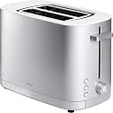 ZWILLING Enfinigy, 2-Slice Toaster, Extra Wide 1.5" Slots for Bagels and Toast, Silver