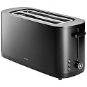 Zwilling Enfinigy 4-Slice Long Slot Toaster, Extra Wide 1.5" Slots, Black