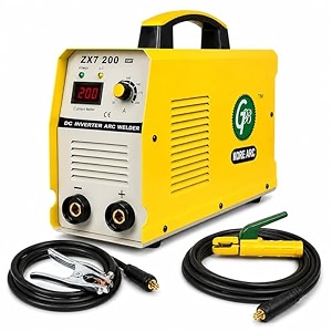 zx7-200 inverter welding machine 20 to 200a igbt mma stick welder 230v single phase 16 to 32 mm rods hot start and anti-stick 4 kg portable with electrode holder and earth clamp