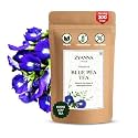 Zyanna Butterfly Pea Flower Tea with Lemongrass – 100gm Loose | Caffeine-Free Herbal Blue Tea | Vegan &amp; Non-GMO | Natural Color for Cocktails, Mocktails | Brew Hot or Iced