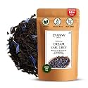 Zyanna Cream Earl Grey Tea - Premium Assam Black Tea With Bergamot Oil &amp; Vanilla Extract (100 Gram-50 Cups) Aromatic &amp; Smooth | Natural Ingredients | Cream Flavored Loose Leaf Blend