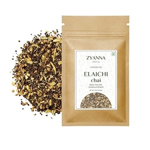 zyanna elaichi cardamom chai  premium assam ctc tea with cardamom  aromatic elaichi tea  250g pack