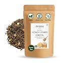 Zyanna Honey Lemon Green Tea – Loose Leaf Green Tea with Lemon Peels, Honey Extract &amp; Natural Lime Flavour (100g | 3.5oz | 50 Cups) | Refreshing Wellness Blend