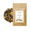 Zyanna Pineapple Blossom Tea | Premium Loose Leaf Green Tea with Dried Pineapple Cubes &amp; Calendula Petals | Refreshing &amp; Aromatic | Rich in Antioxidants | 100 gm Pack