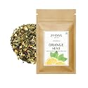 ZYANNA Orange Mint Tea - Green Tea with Orange Peels &amp; Mint Leaves - Zesty Orange Mint Tea Refreshing Citrus Blend with Cooling Mint - 100% Natural Orange Peels(100gm)